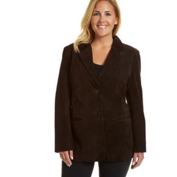 Jackets & Blazers - Chocolate Suede Blazer